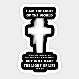 I am the light of the world Sticker